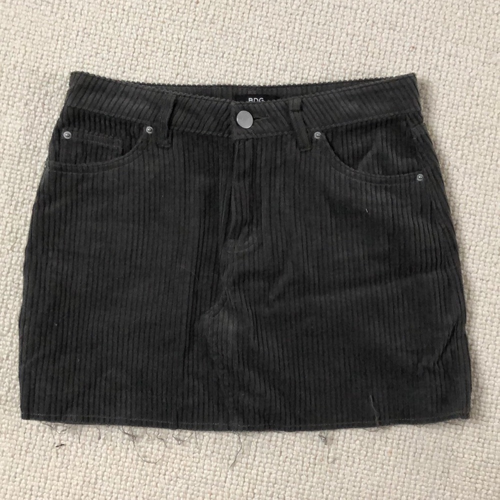 BDG grey corduroy skirt